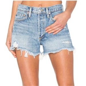 Agolde Parker Distressed Jean Shorts 27